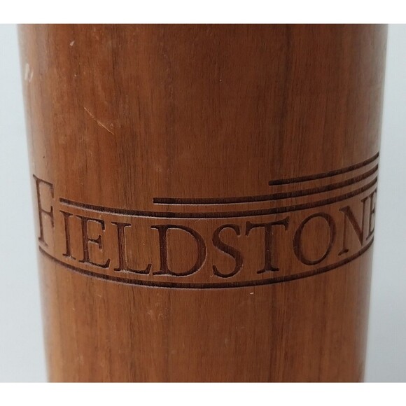 14" Tall Large Wood Pepper Grinder Commercial Mill Wine Bottle Fieldstone VTG - Picture 2 of 13